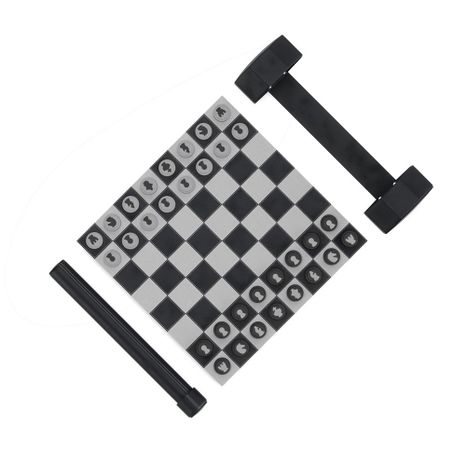 Feltekerhető sakk/dáma ROLZ fekete-fehér kivitelben